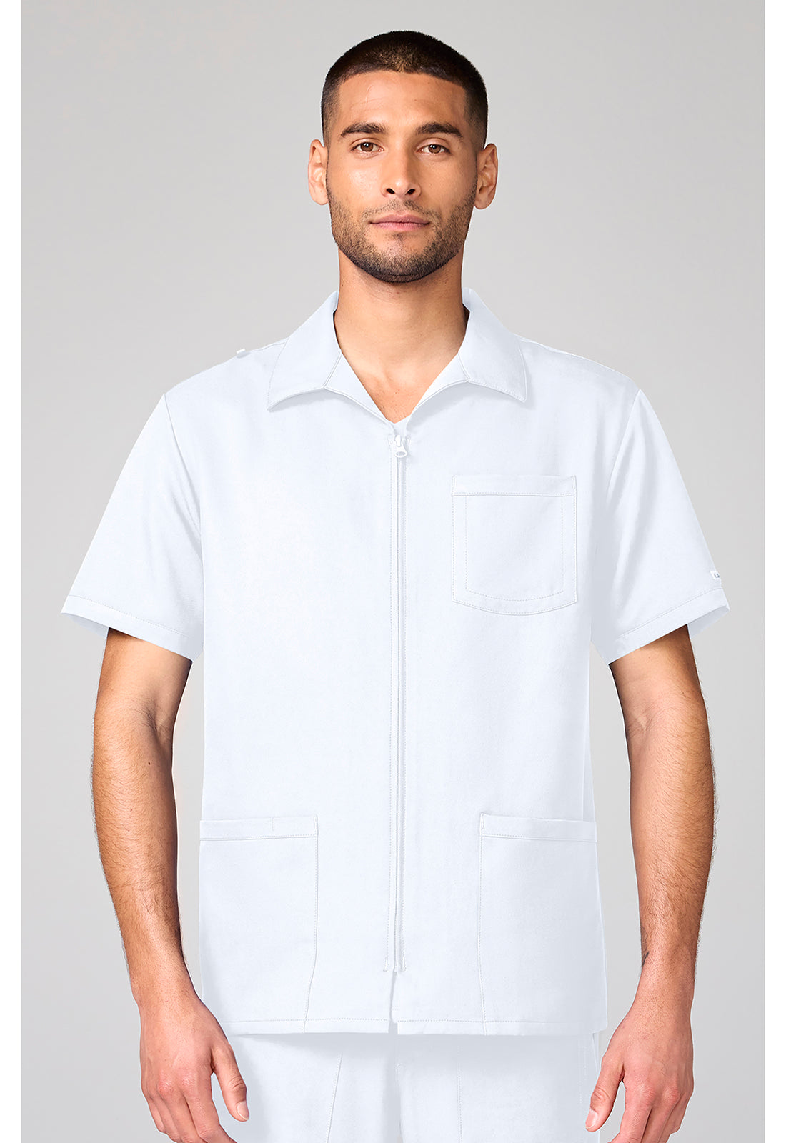 Cherokee Workwear Originals Ultra Mens Full Zip Scrub Top