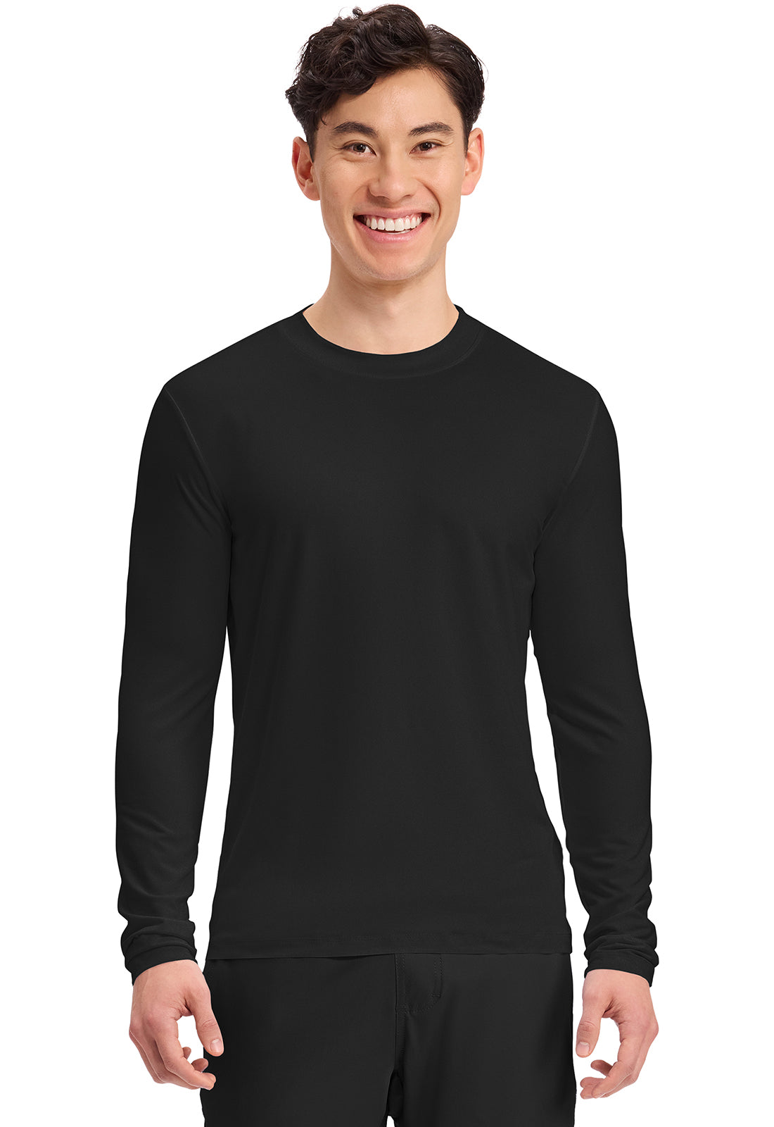 Cherokee Basics Mens Long Sleeve Underscrub Knit Tee Shirt