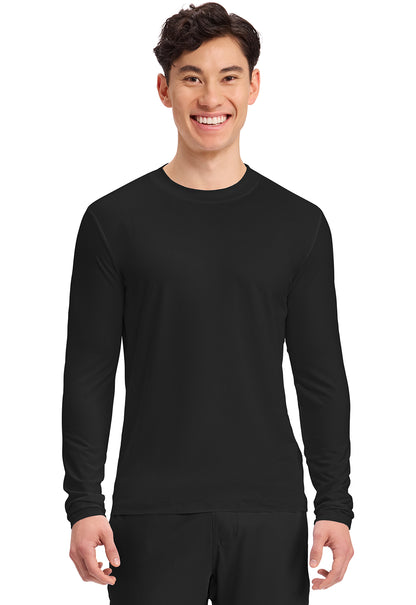 Cherokee Basics Mens Long Sleeve Underscrub Knit Tee Shirt
