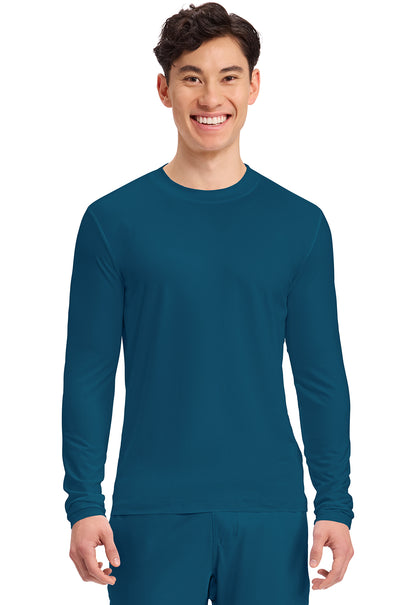 Cherokee Basics Mens Long Sleeve Underscrub Knit Tee Shirt