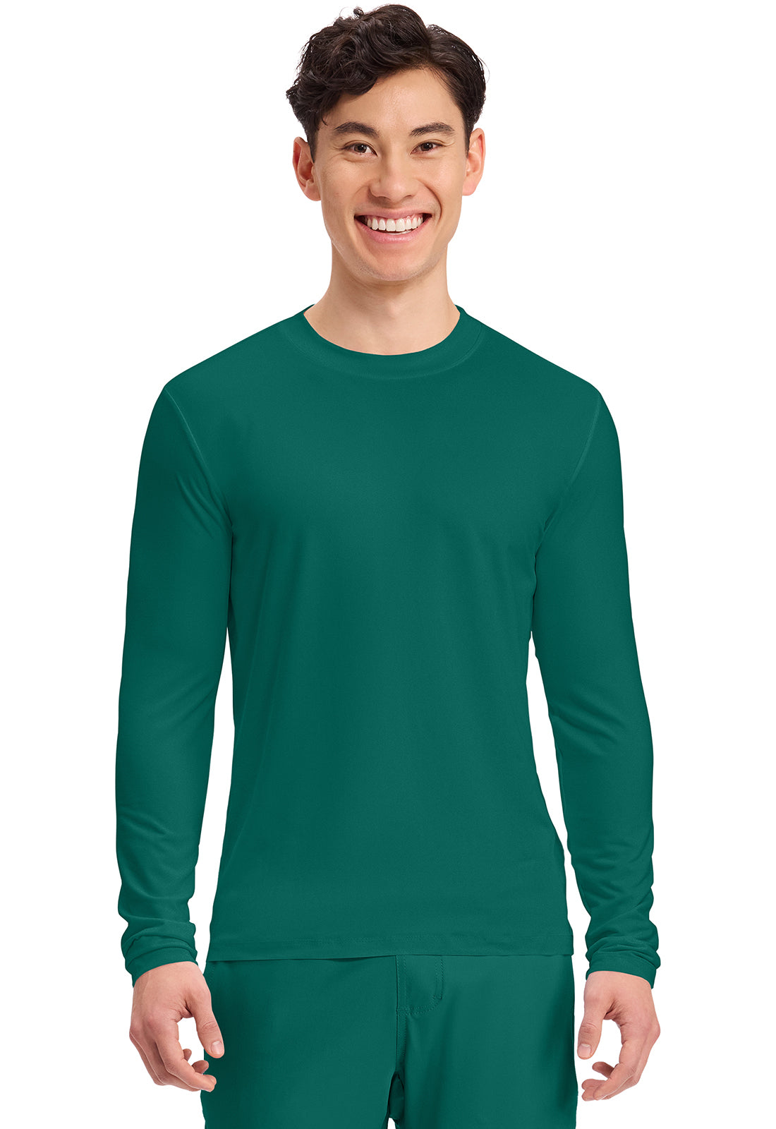 Cherokee Basics Mens Long Sleeve Underscrub Knit Tee Shirt