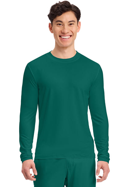 Cherokee Basics Mens Long Sleeve Underscrub Knit Tee Shirt