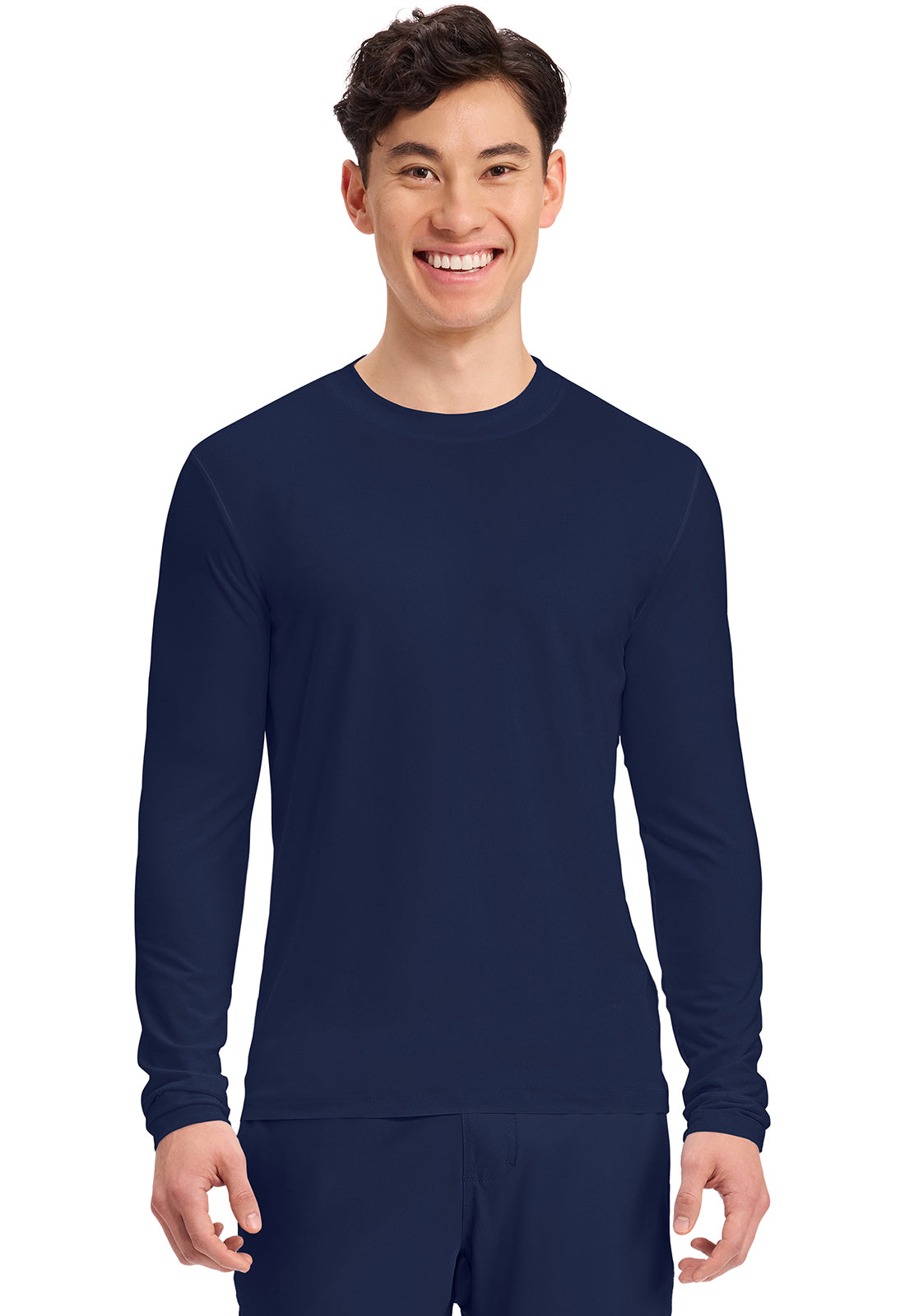 Cherokee Basics Mens Long Sleeve Underscrub Knit Tee Shirt