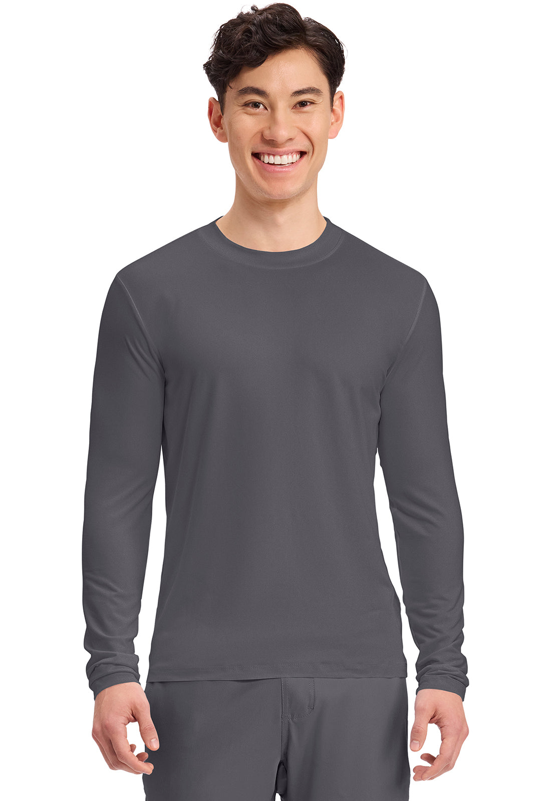 Cherokee Basics Mens Long Sleeve Underscrub Knit Tee Shirt