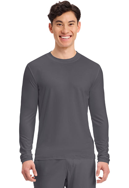 Cherokee Basics Mens Long Sleeve Underscrub Knit Tee Shirt