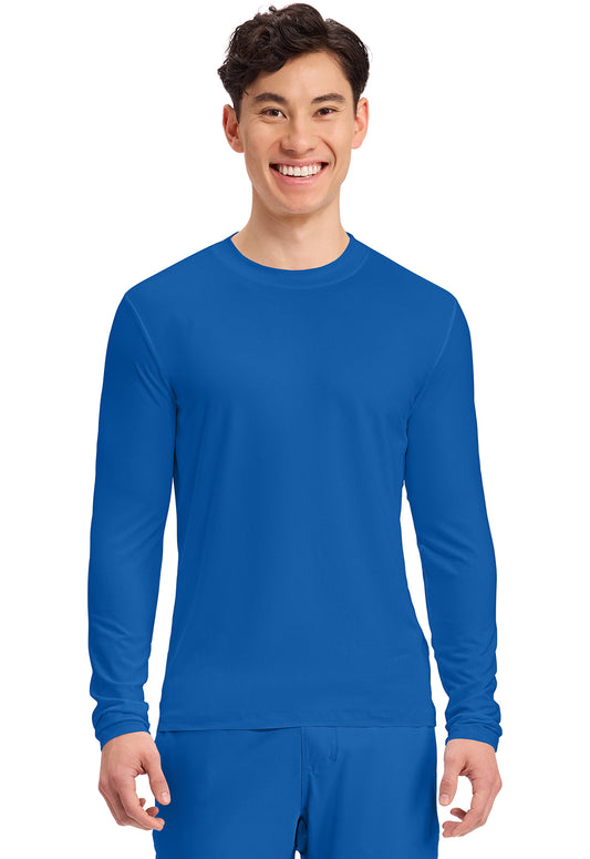 Cherokee Basics Mens Long Sleeve Underscrub Knit Tee Shirt