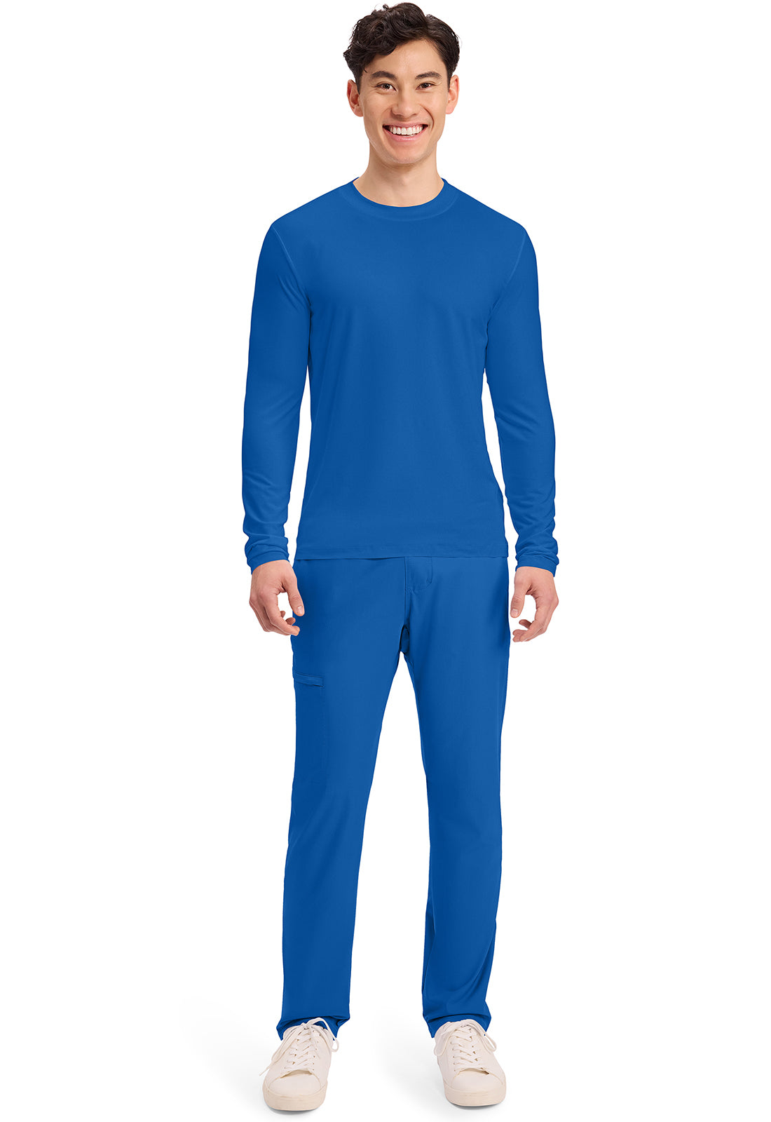 Cherokee Basics Mens Long Sleeve Underscrub Knit Tee Shirt