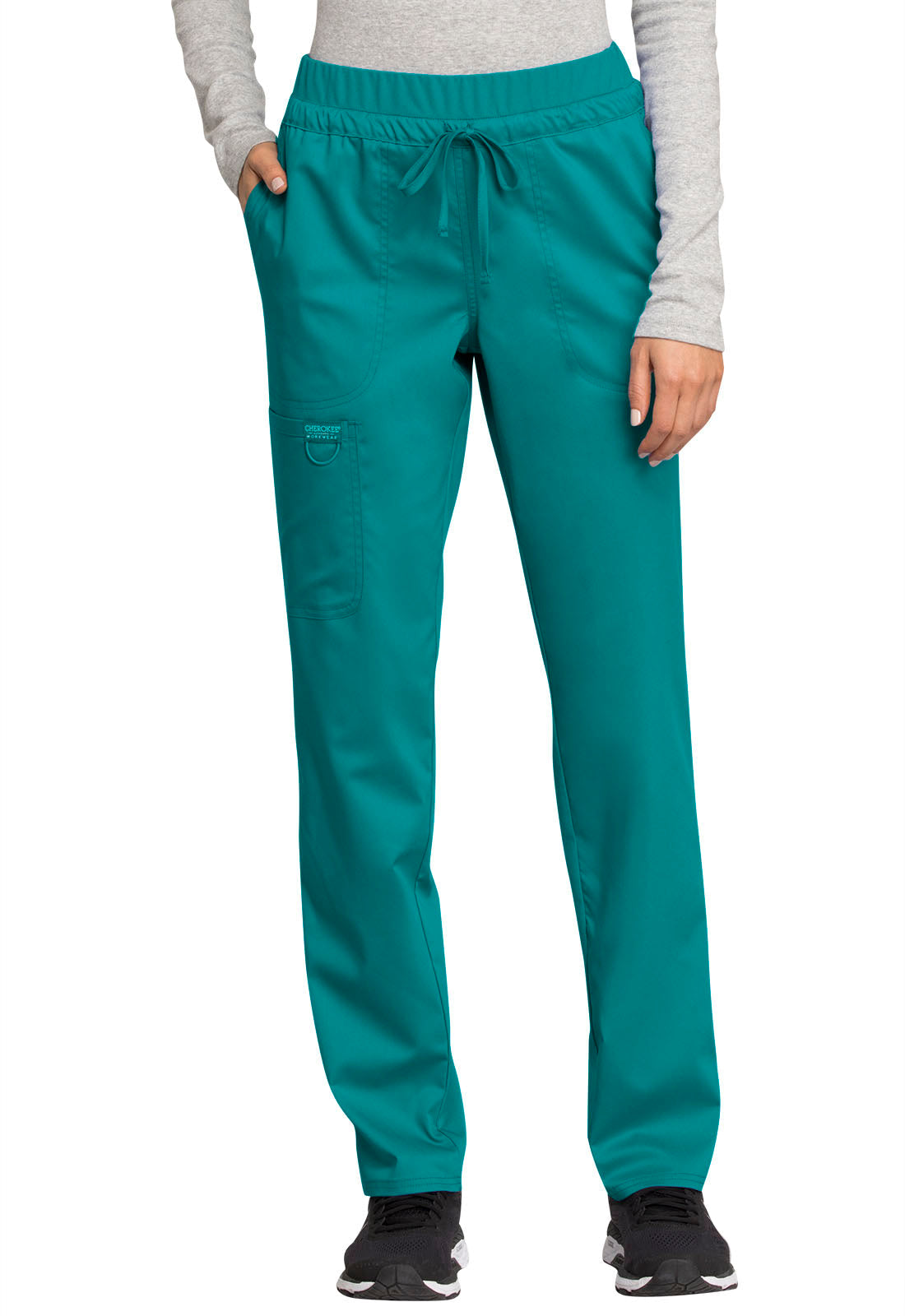 Pantalones Cherokee Workwear Revolution de talle medio y pernera cónica con cordón