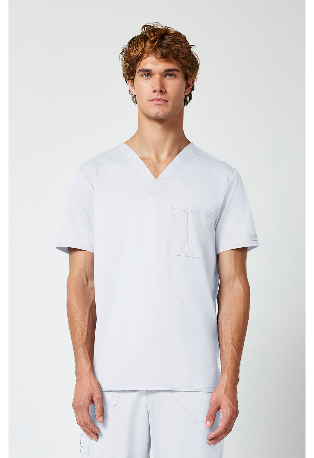 Cherokee Workwear Revolution Mens 1-Pocket Tuck In V-Neck Scrub Top