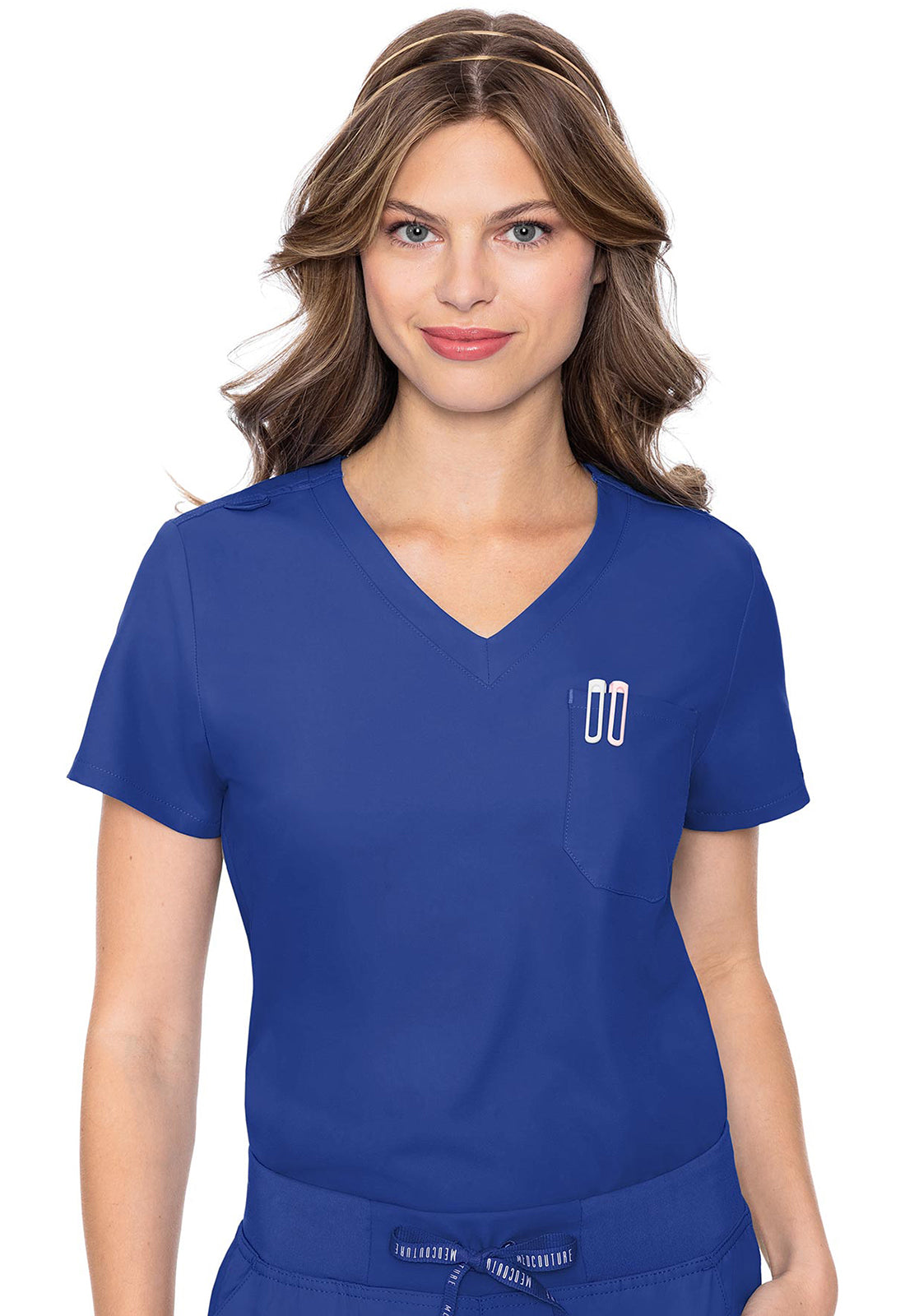 Med Couture Insight 1-Pocket Tuck In Scrub Top