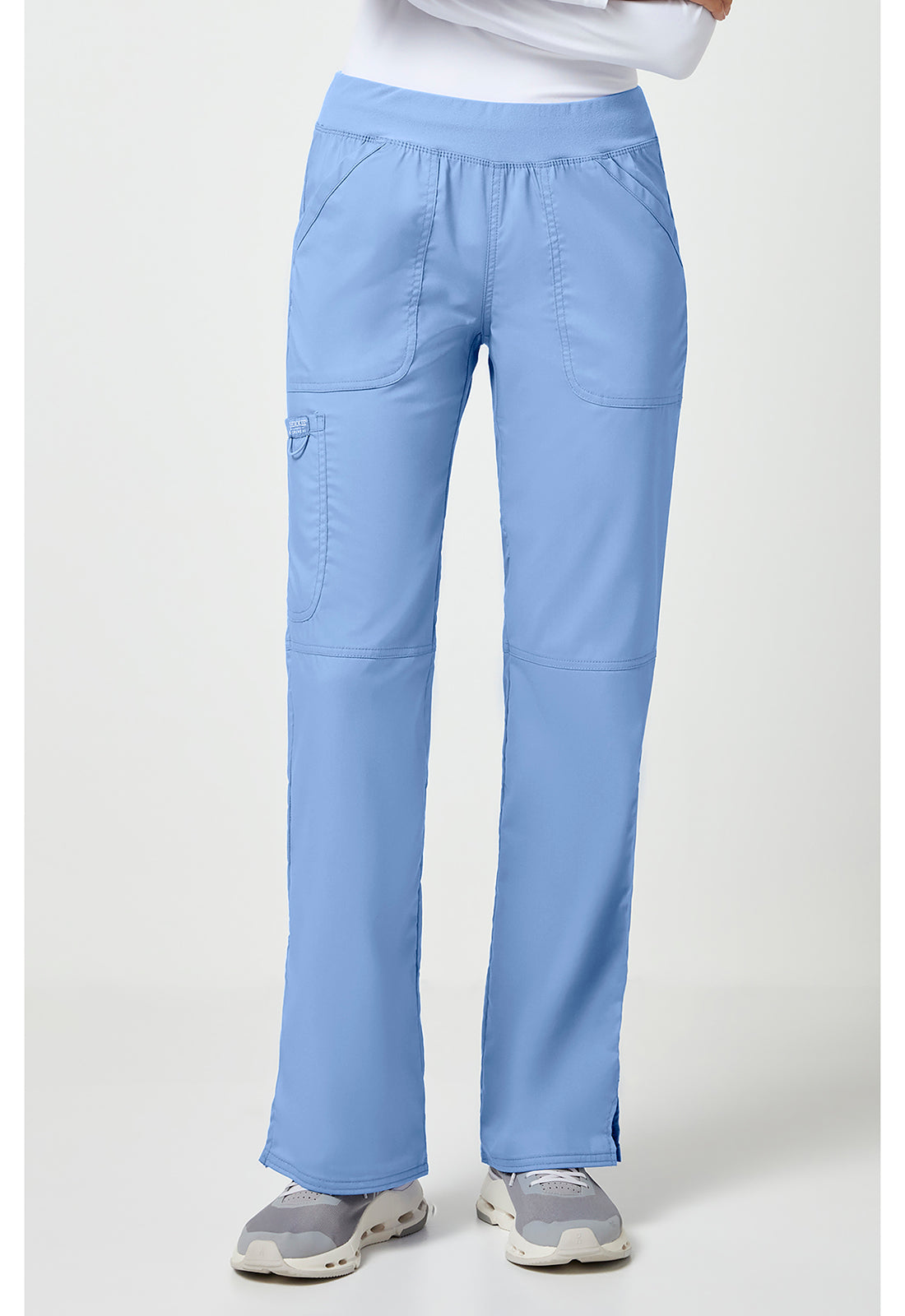 Cherokee Workwear Revolution Mid Rise Straight Leg Pull-On Scrub Pants