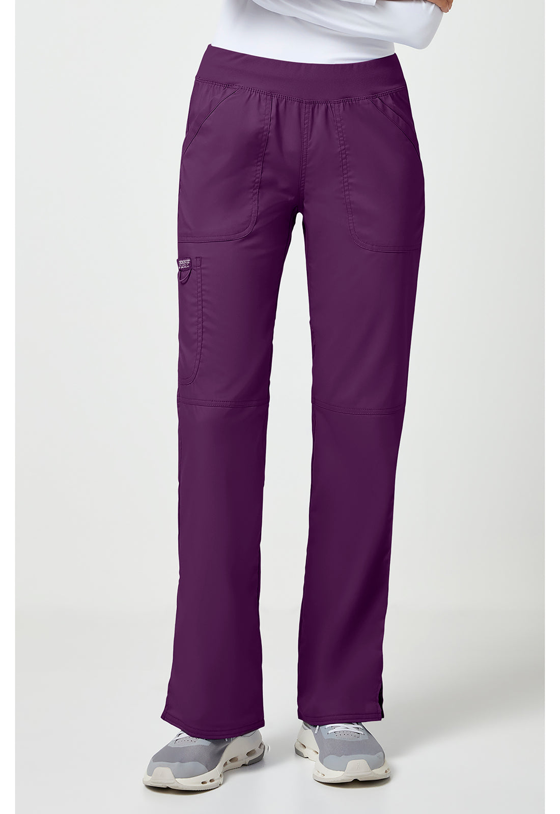 Cherokee Workwear Revolution Mid Rise Straight Leg Pull-On Scrub Pants