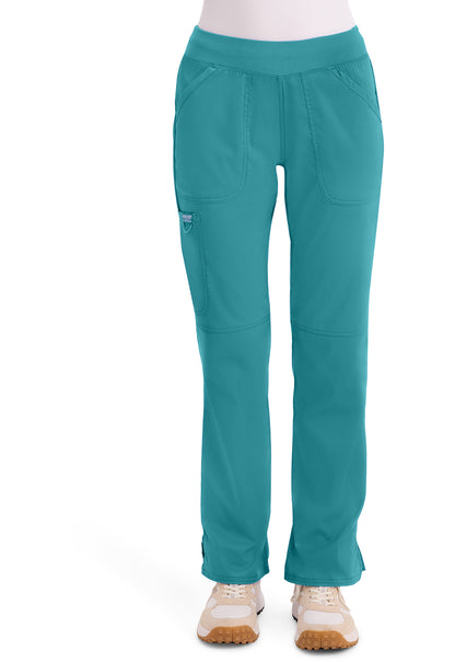 Cherokee Workwear Revolution Mid Rise Straight Leg Pull-On Scrub Pants
