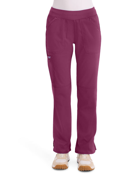 Cherokee Workwear Revolution Mid Rise Straight Leg Pull-On Scrub Pants