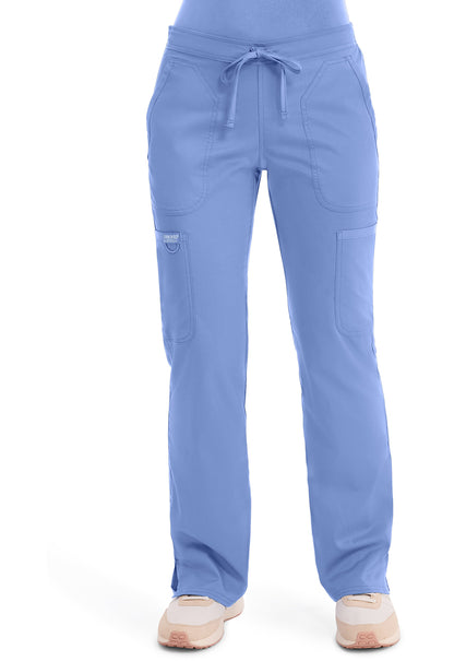 Cherokee Workwear Revolution Mid Rise Moderate Flare Drawstring Scrub Pants