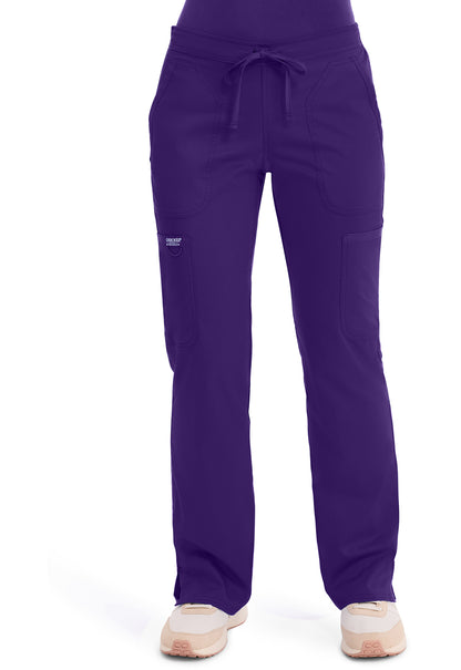 Cherokee Workwear Revolution Mid Rise Moderate Flare Drawstring Scrub Pants