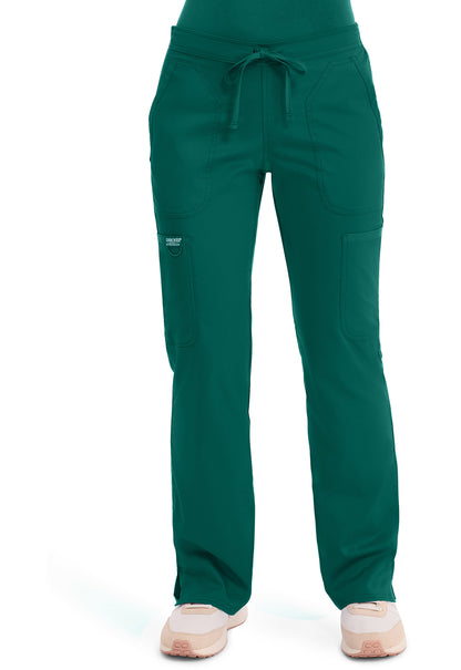 Cherokee Workwear Revolution Mid Rise Moderate Flare Drawstring Scrub Pants