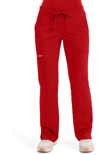 Cherokee Workwear Revolution Mid Rise Moderate Flare Drawstring Scrub Pants