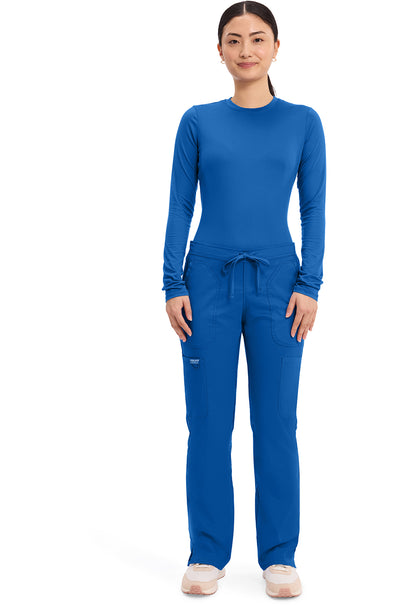 Cherokee Workwear Revolution Mid Rise Moderate Flare Drawstring Scrub Pants