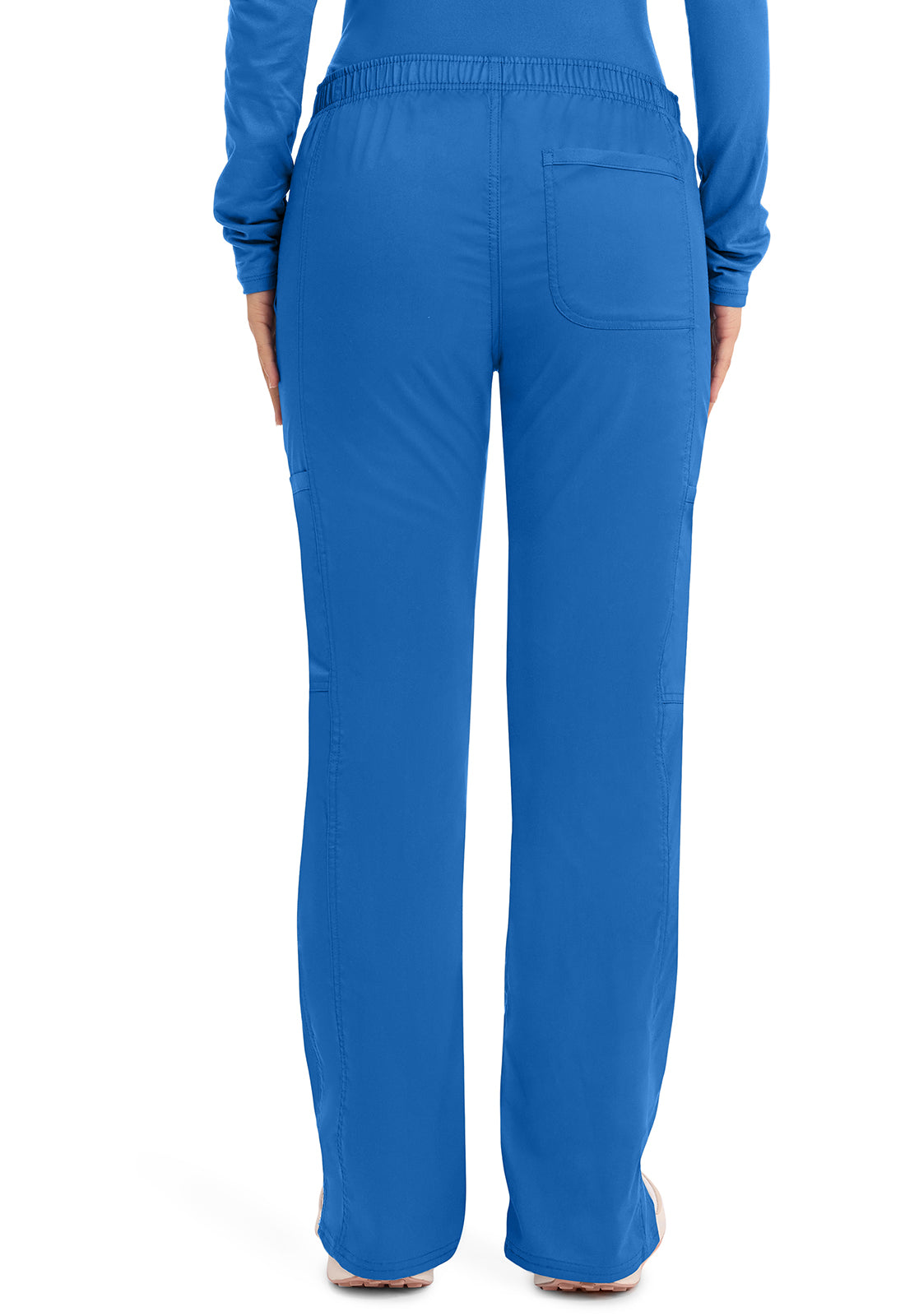 Cherokee Workwear Revolution Mid Rise Moderate Flare Drawstring Scrub Pants