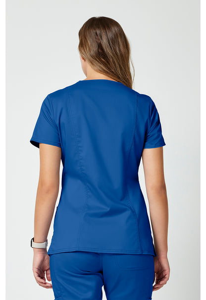 Cherokee Workwear Revolution Mock Wrap Scrub Top