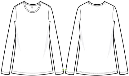 Healing Hands Knits Melissa Long Sleeve Underscrub Tee Shirt