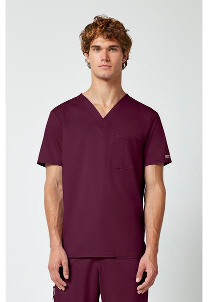 Cherokee Workwear Revolution Mens 1-Pocket Tuck In V-Neck Scrub Top