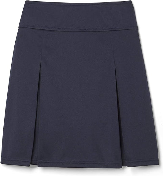 French Toast Girls Pull-On Kick Pleat Scooter Skirt