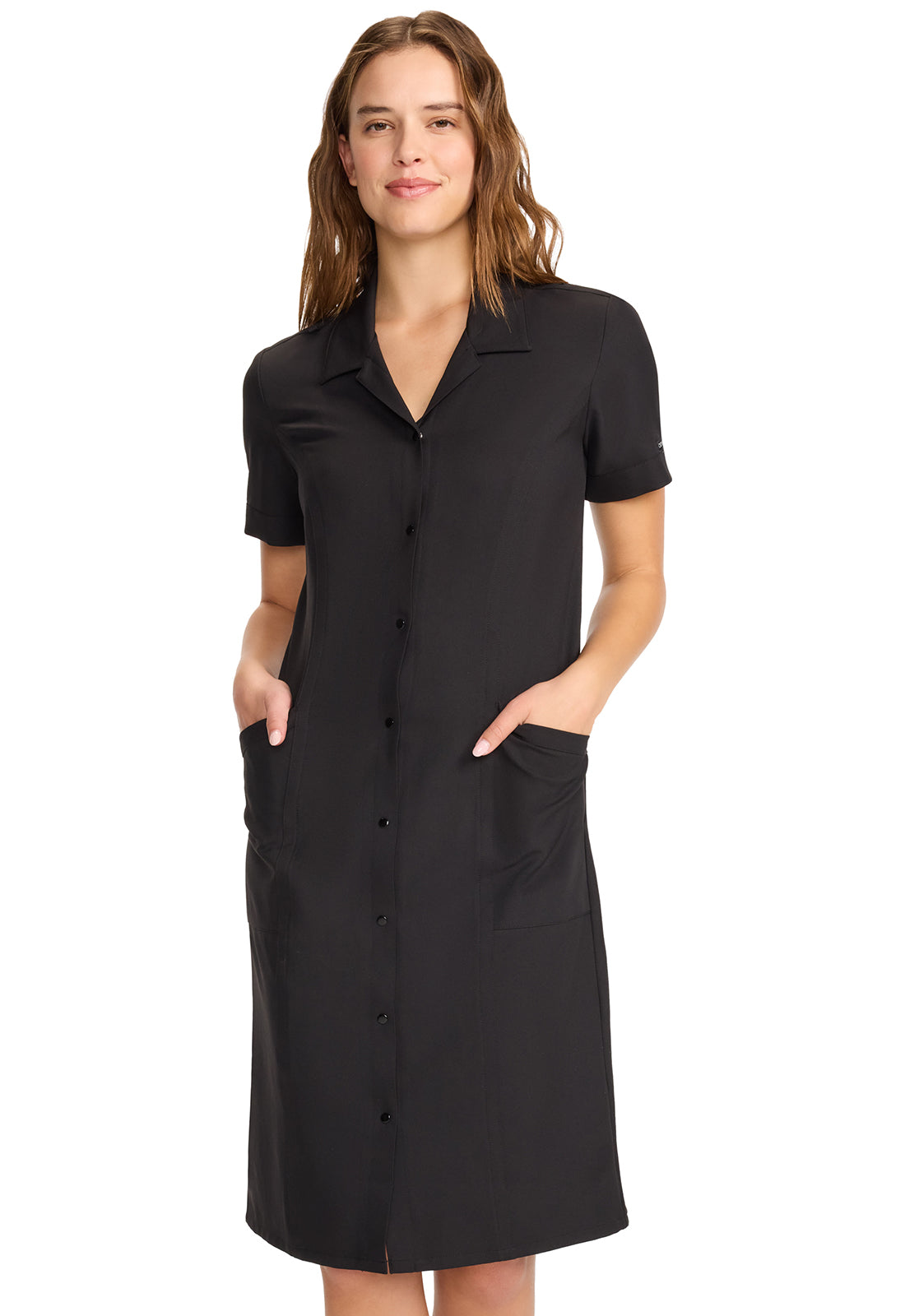 Cherokee Workwear Originals Ultra Button Front Scrub Dress