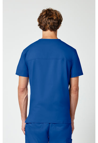 Cherokee Workwear Revolution Mens V-Neck Scrub Top with NYC Health + Hospitals | Nursing Logo