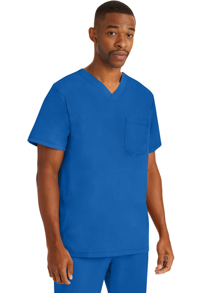 Healing Hands HH Works Mens Mason 1-Pocket Tuck In Scrub Top