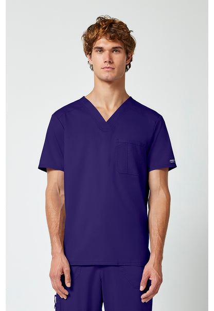 Cherokee Workwear Revolution Mens 1-Pocket Tuck In V-Neck Scrub Top