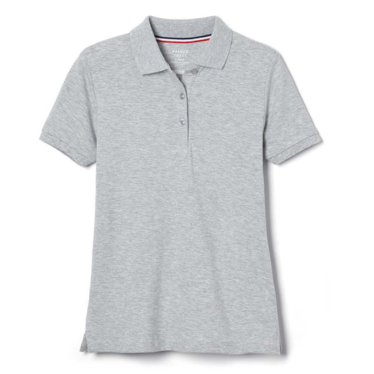 French Toast Womens Short Sleeve Stretch Pique Polo with Lenox Academy Logo