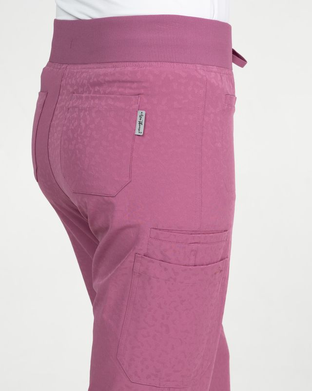 Ava Therese Jacquard Zahara Flare Scrub Pants