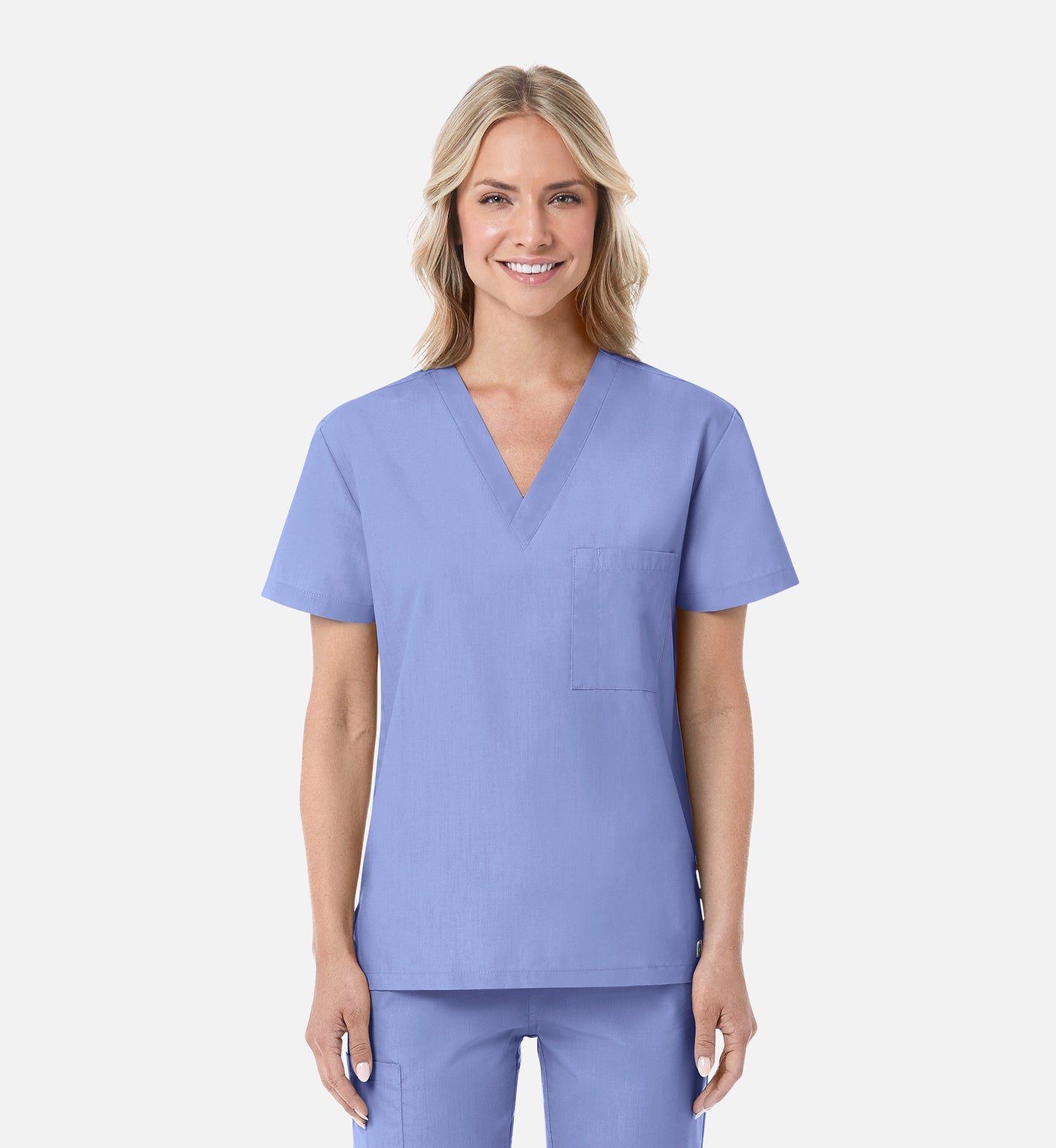 Maevn Red Panda Unisex 1-Pocket V-Neck Tuck In Scrub Top