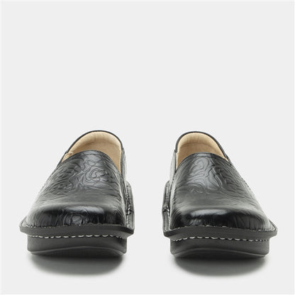 Clearance Alegria Black Embossed Debra Shoes