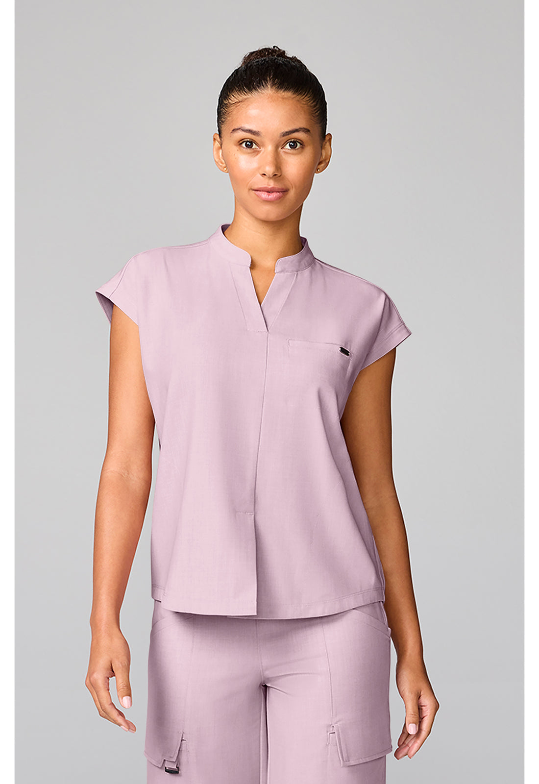 Healing Hands Quest Blythe Mandarin Collar Scrub Top