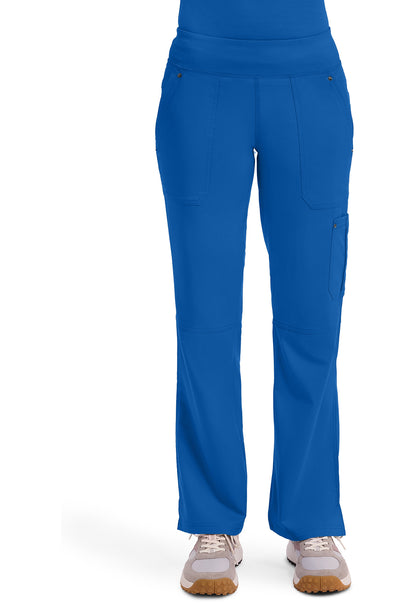 Pantalones de quirófano altos Tori con etiqueta morada de Healing Hands