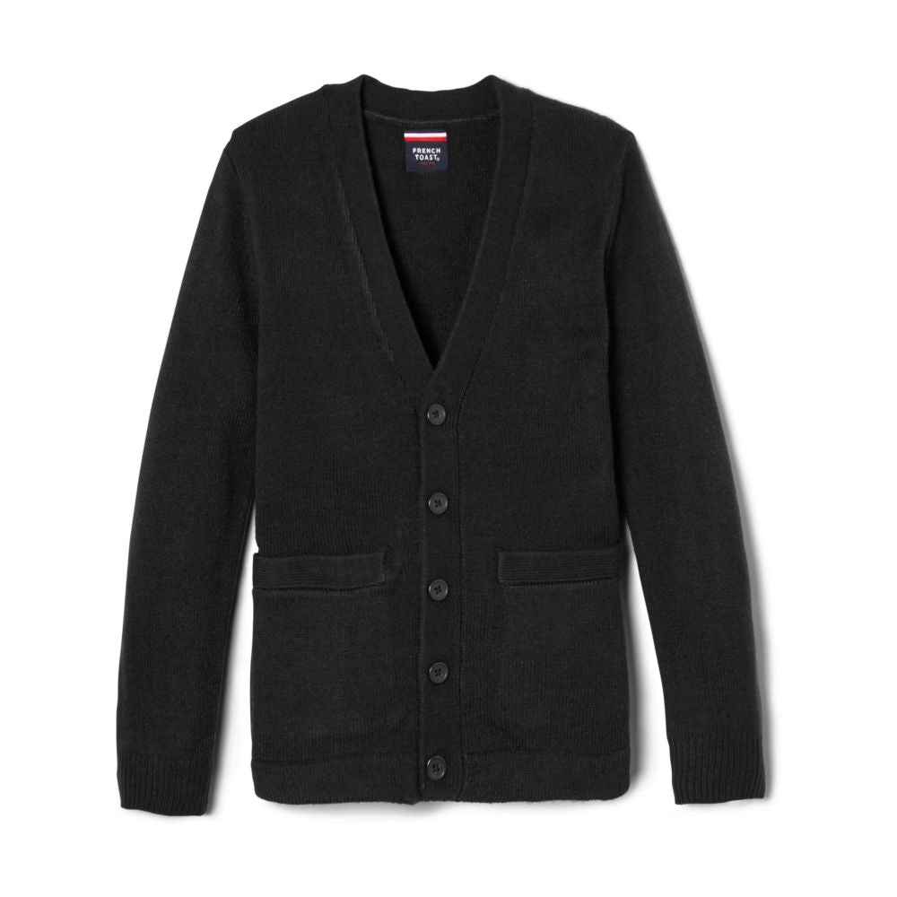 French Toast Cardigan anti-bouloche unisexe à col en V