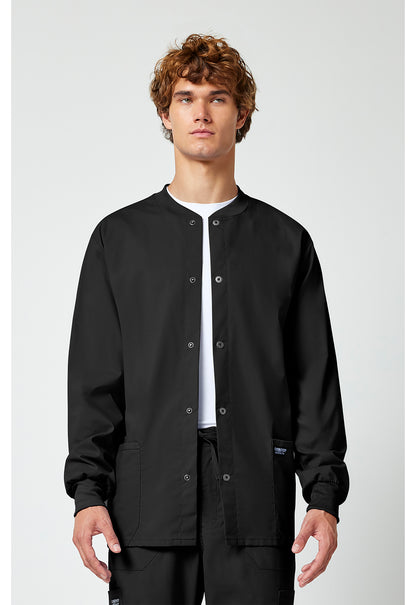Chaqueta médica Cherokee Workwear Professionals con cierre a presión para hombre