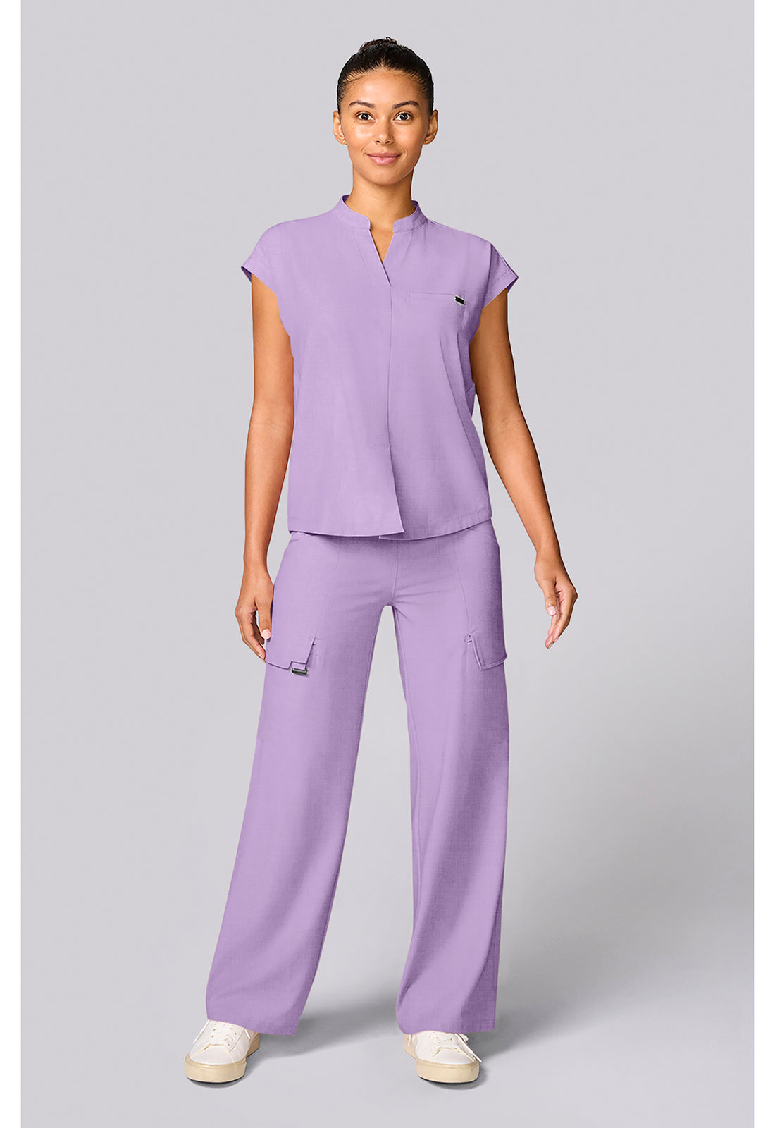 Healing Hands Quest Blythe Mandarin Collar Scrub Top