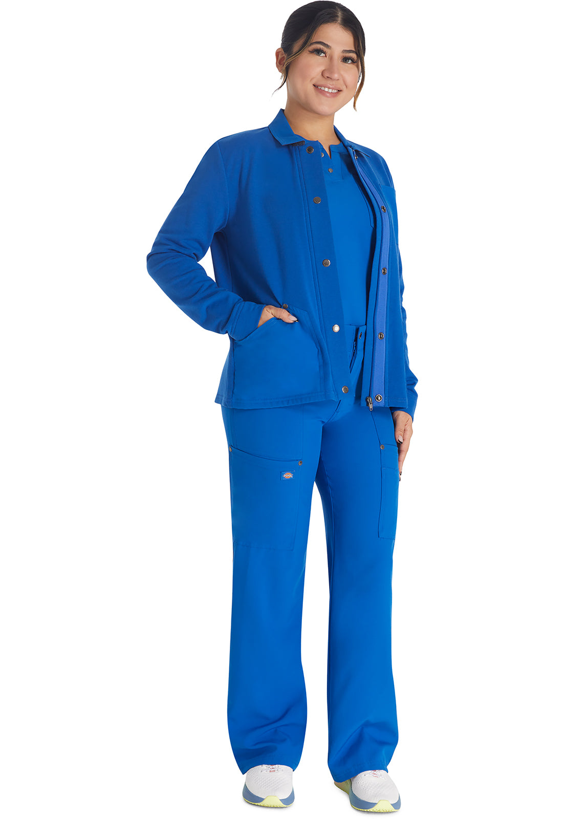 Dickies EDS NXT Zip Front Fleece Scrub Jacket