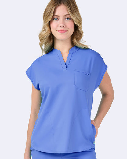 Zavate Studio Dynamic Tuck In Scrub Top