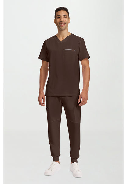 Healing Hands 360 Mens Spencer 1-Pocket Tuck In Scrub Top