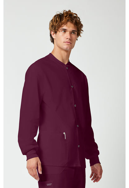 Chaqueta médica Cherokee Workwear Professionals con cierre a presión para hombre