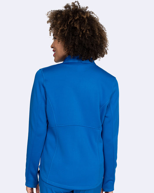 Ava Therese Womens Megan Bonded Fleece Scrub Jacket with NYC Health + Hospitals | Nursing Logo