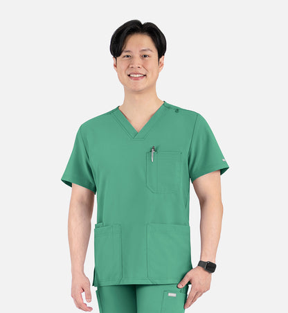 Maevn Momentum Mens 4-Pocket V-Neck Scrub Top