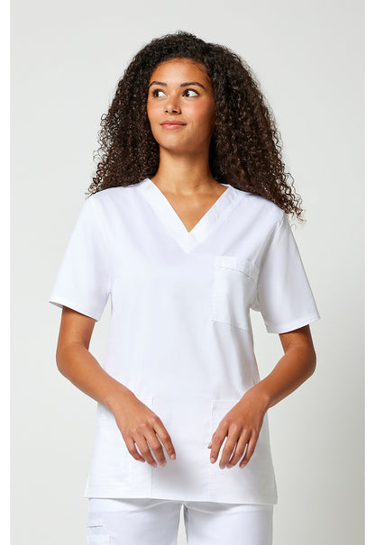 Haut de blouse Cherokee Workwear Core Stretch unisexe à col en V