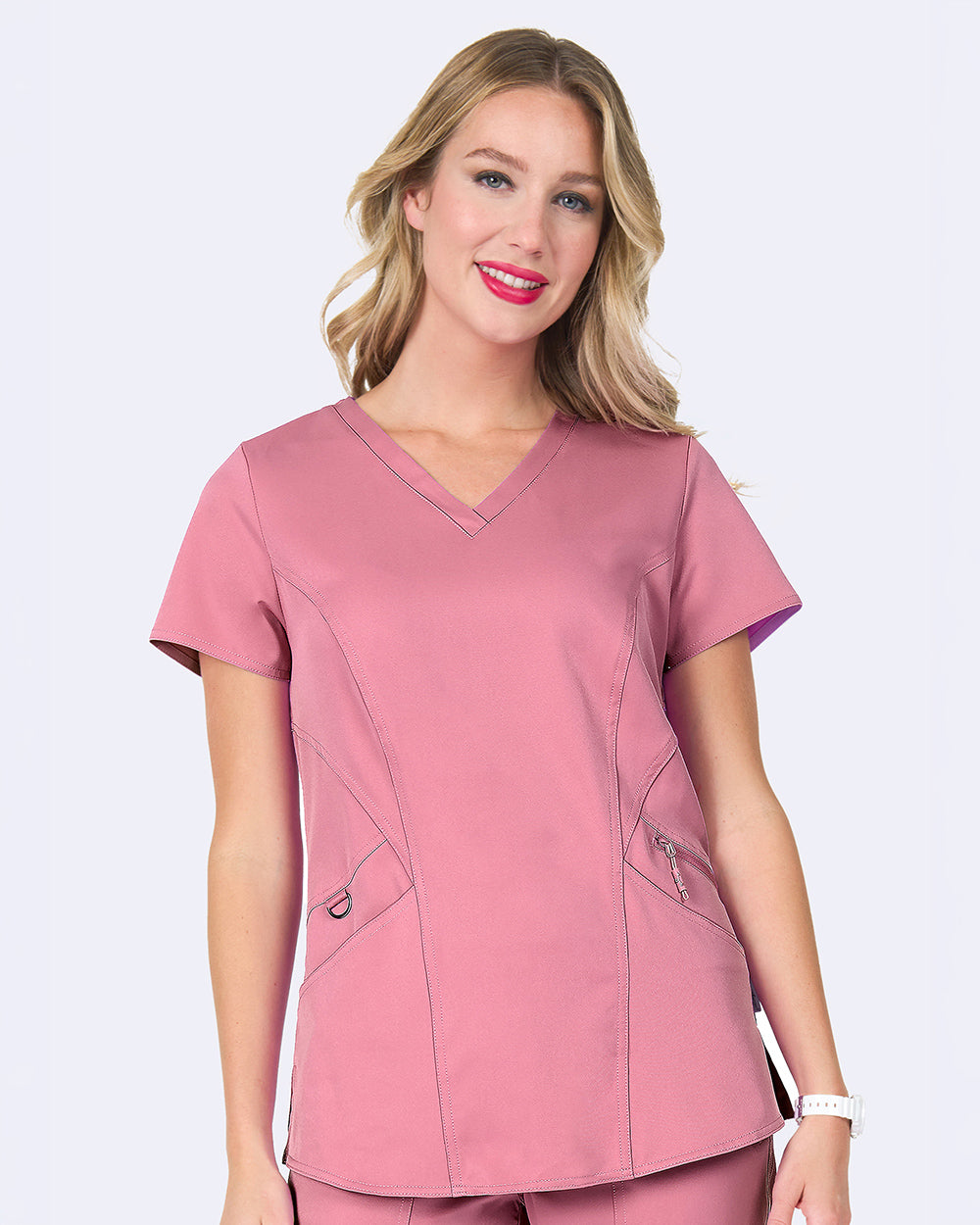 Ava Therese Back Knit Scrub Top