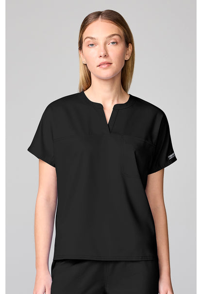 Haut de blouse Cherokee Workwear Revolution à col officier et à rentrer